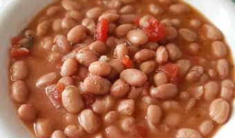 zuppa di fagioli borlotti