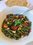 fagiolini con pomodori secchi noci e menta