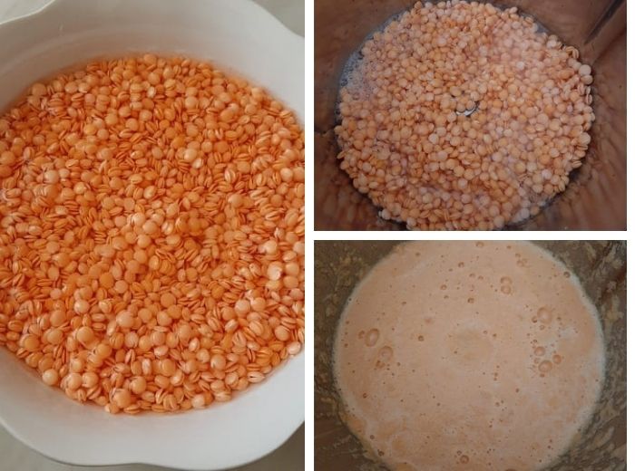 lenticchie in ammollo e poi frullate