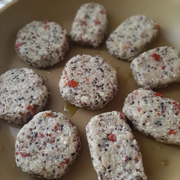 polpette di quinoa con pomodori secchi