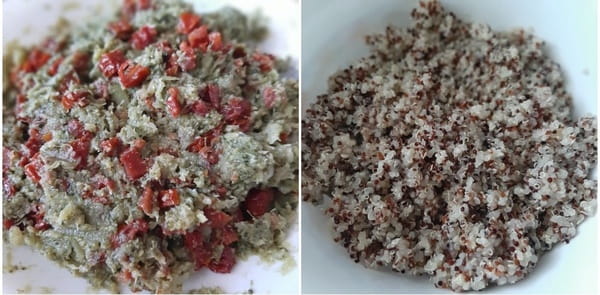 quinoa con pomodori secchi