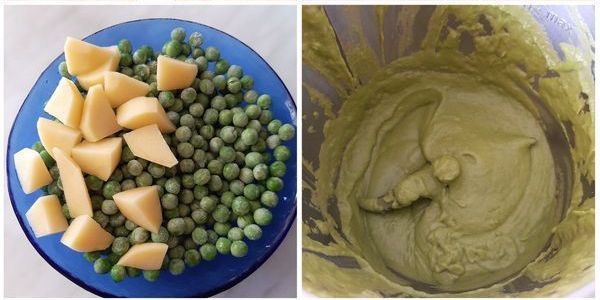 crema di piselli con patate