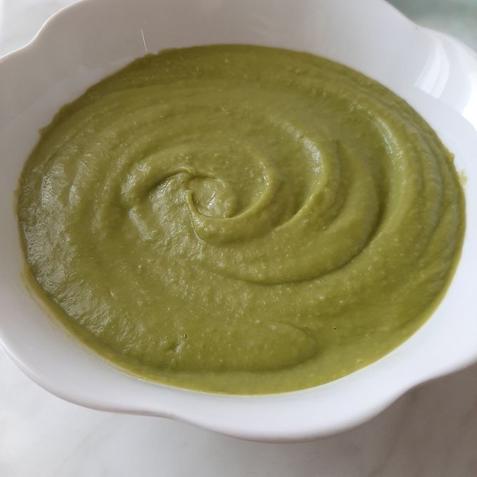 crema di piselli senza glutine